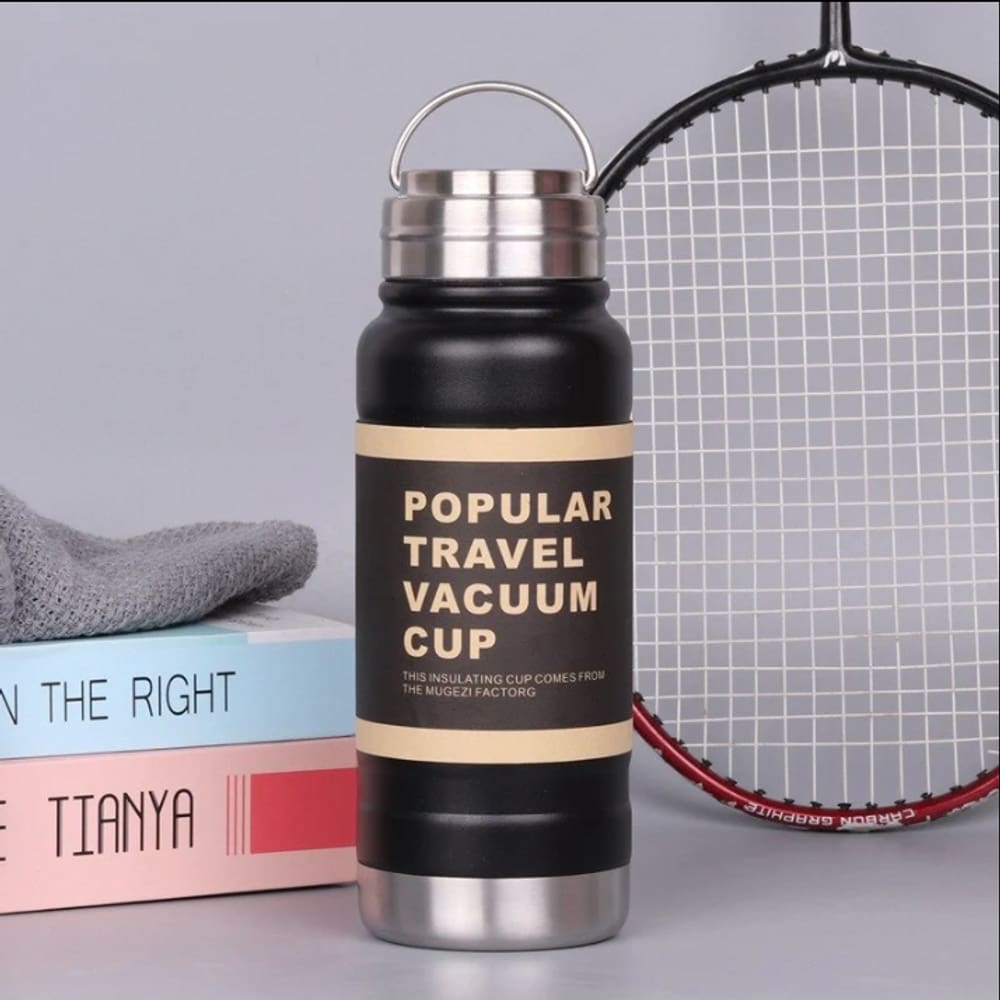 Garrafa Térmica Em Aço Inox Moderna Anti-Vazamento 600ML