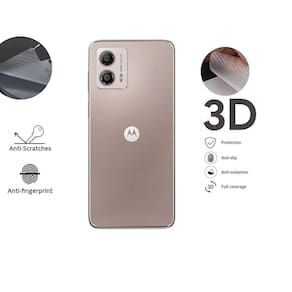 Película De Fibra De Carbono Verso Traseira Compatível Motorola Moto G53