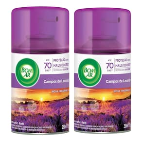 Kit com 2 Refis Bom Ar Freshmatic Lavanda 250ml Cada