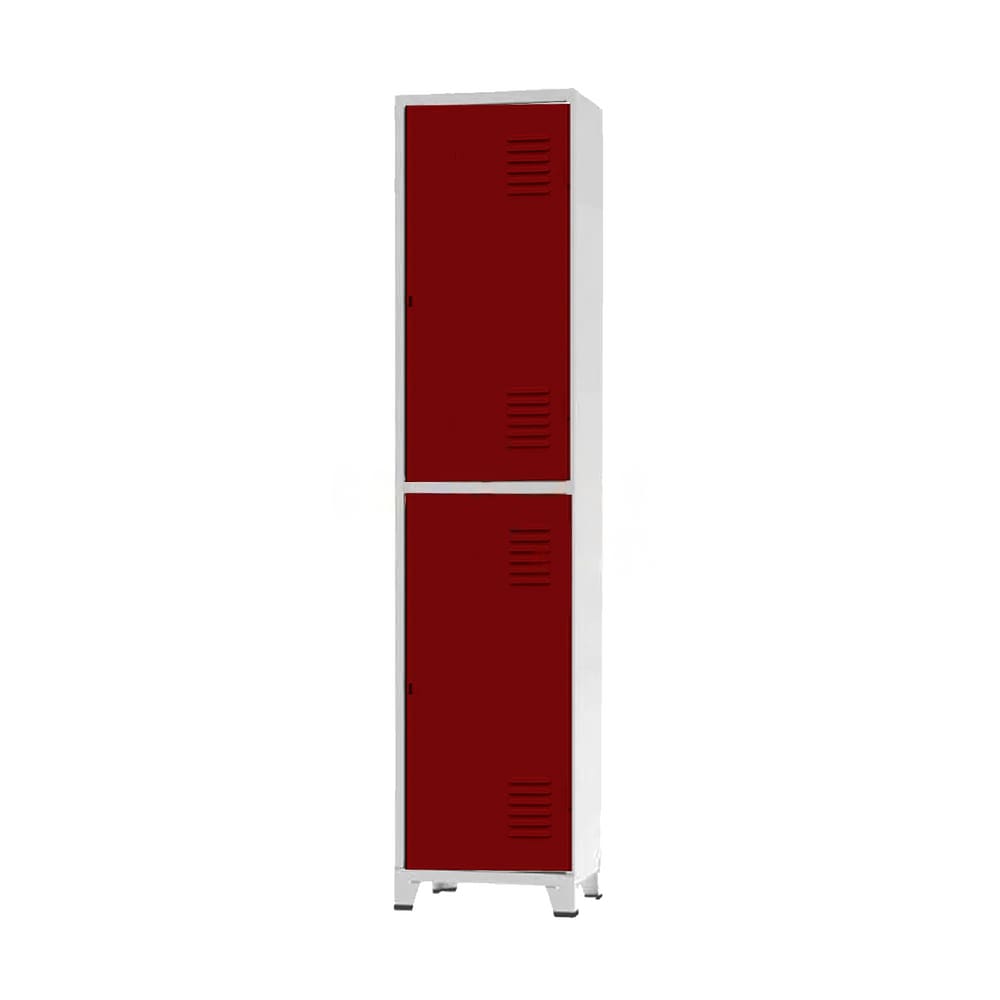 Roupeiro De Aço Insalubre 2 Portas Vestiário Nr 18/24 Locker Vermelho
