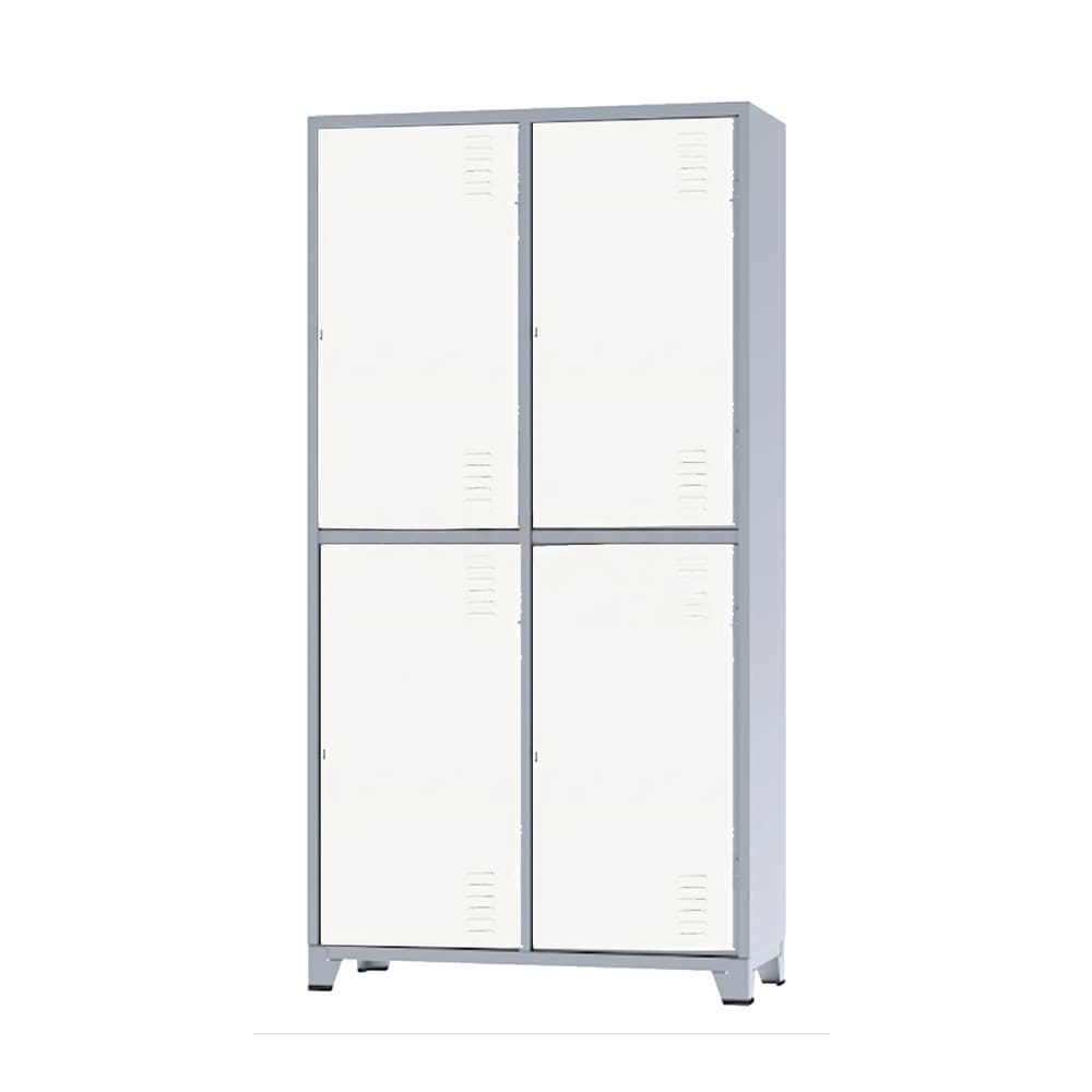 Roupeiro De Aço Insalubre 4 Portas Vestiário Nr 18/24 Locker Branco