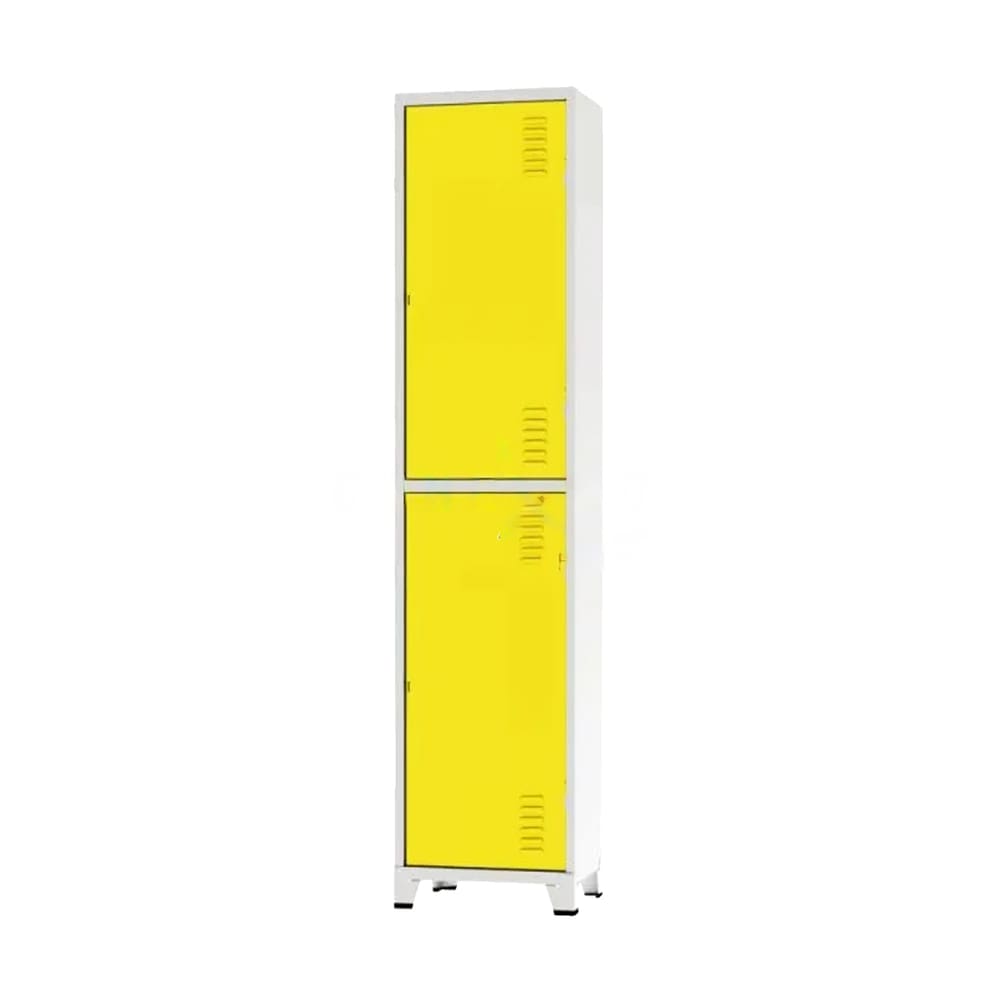 Roupeiro De Aço Insalubre 2 Portas Vestiário Nr 18/24 Locker Amarelo