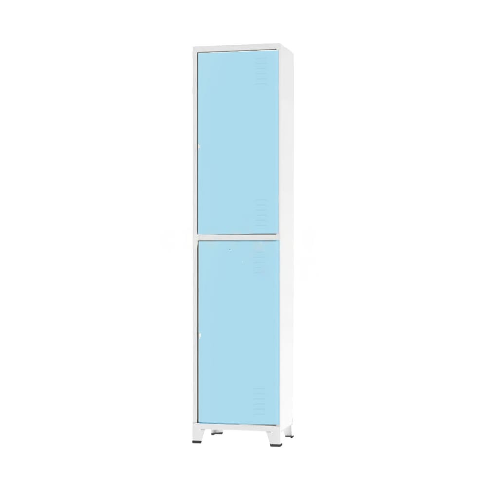 Roupeiro De Aço Insalubre 2 Portas Vestiário Nr 18/24 Locker Azul Claro