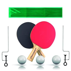 Kit Tenis de Mesa Gold Sports Gold Pro 2 Raquetes 3 Bolas Rede e Suporte Lazer