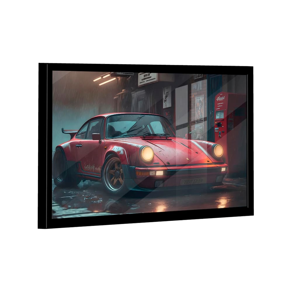 Quadro Porsche Vermelho -- BR ARTES