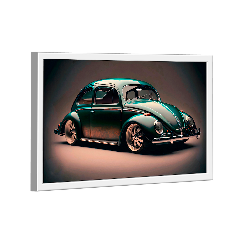 Quadro Fusca Verde -- BR ARTES