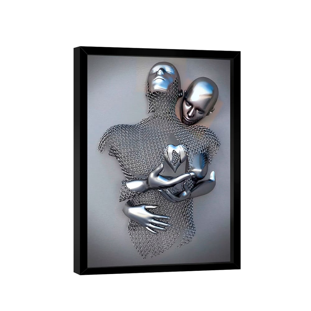 Quadro Casal Metal 3D -- BR ARTES