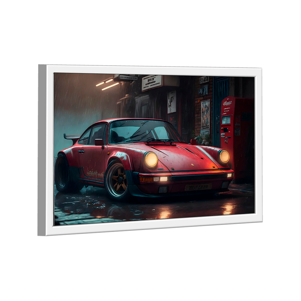 Quadro Porsche Vermelho -- BR ARTES