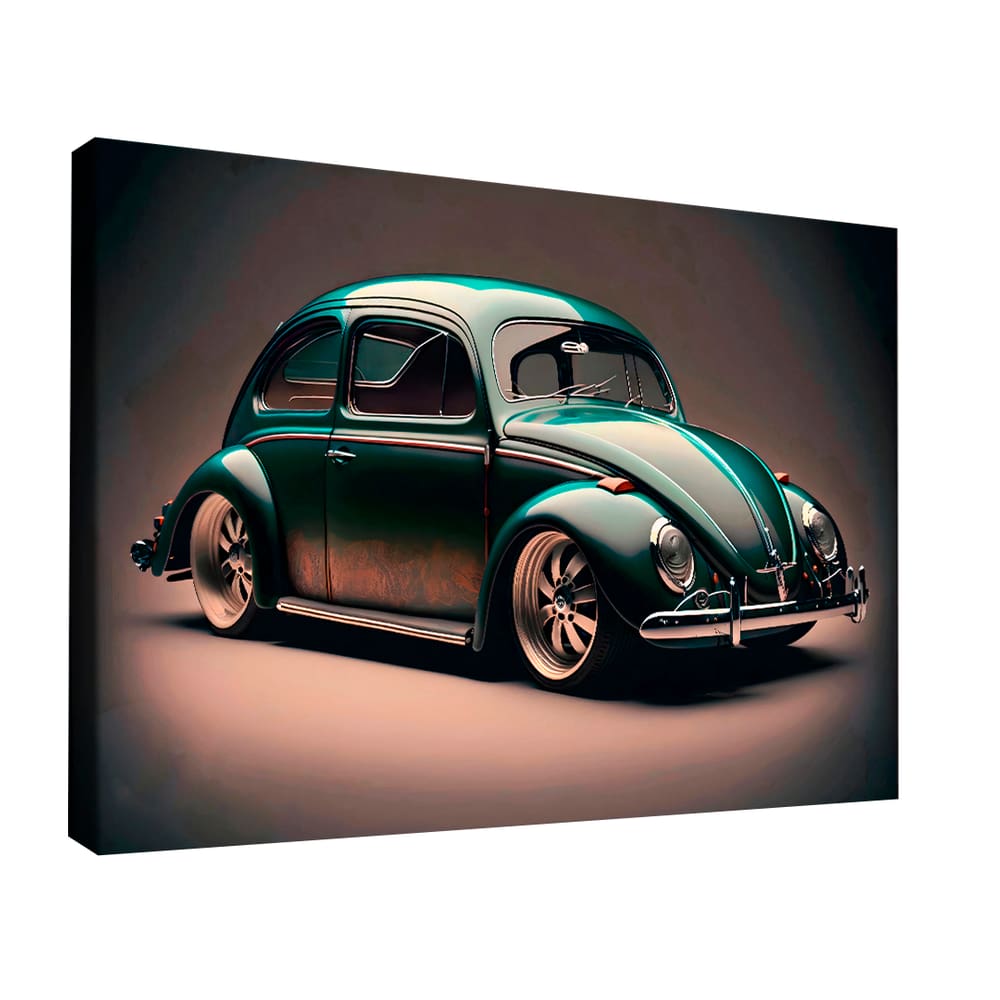 Quadro Fusca Verde -- BR ARTES