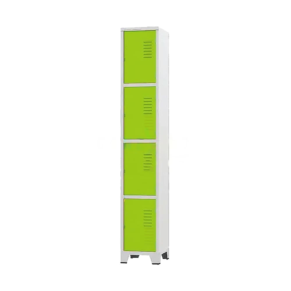 Armário Roupeiro De Aço Para Vestiário 4 Portas Locker Verde