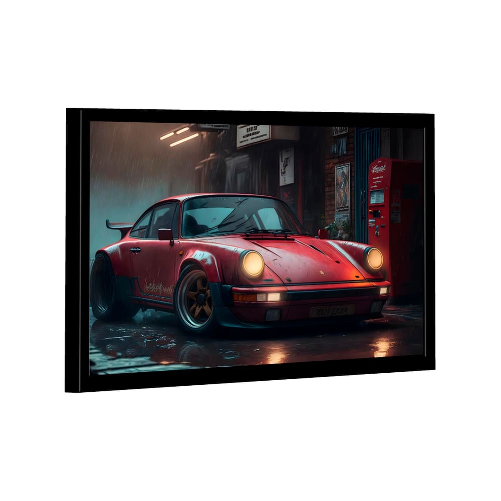 Quadro Porsche Vermelho -- BR ARTES