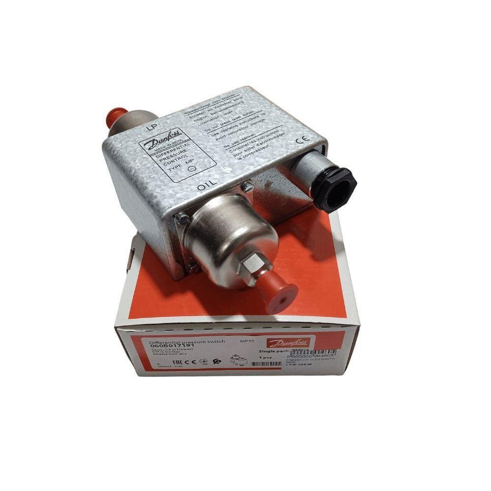 Pressostato Diferencial Mp 55 De Óleo Danfoss 060B017166