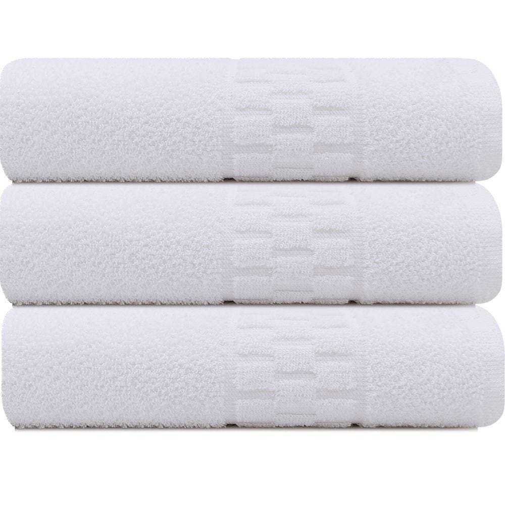 Kit 3 Toalhas Banho para Salão de Beleza SPA Hotel Academia 75x140cm - Emcompre