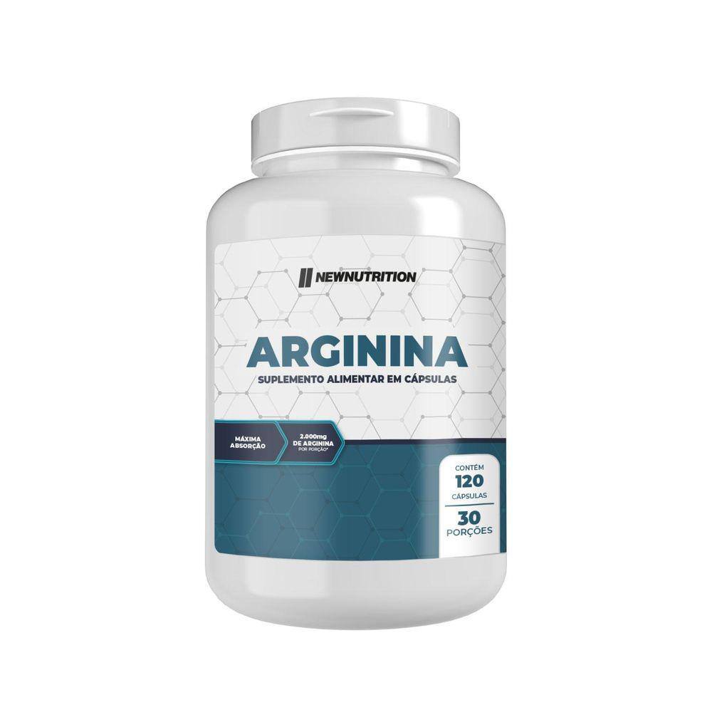 Arginina 120 Capsulas Newnutrition Natural Único