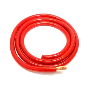 Cabo Automotivo Pompeia Plastic Profissional Vermelho Cristal 16MM Rolo com 25 Metros
