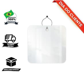 Espelho Decorativo Aramado Wire Boll Preto 50X50Cm Quadrado
