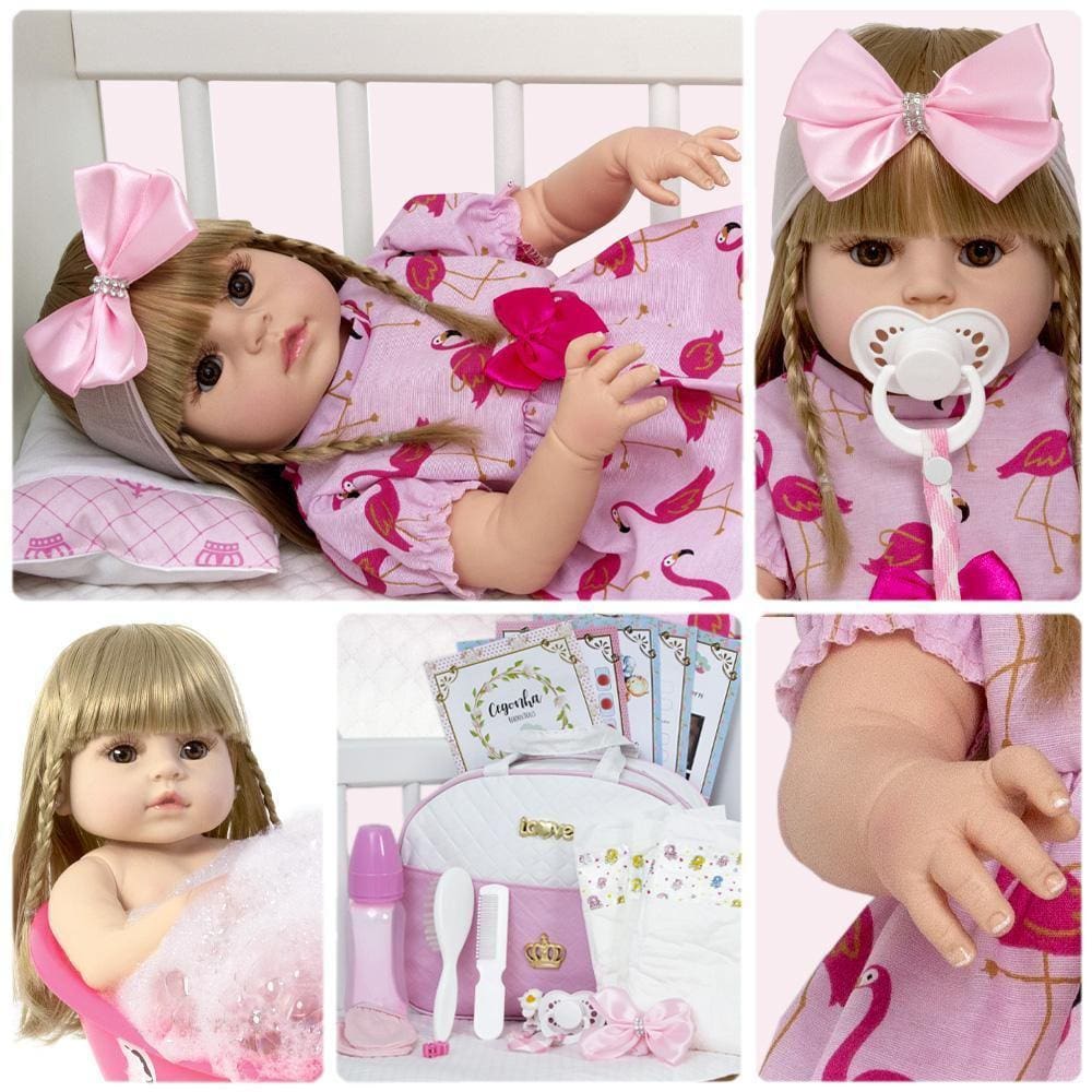 Bebê Reborn Boneca Realista Brinquedo Criança Pronta Entrega