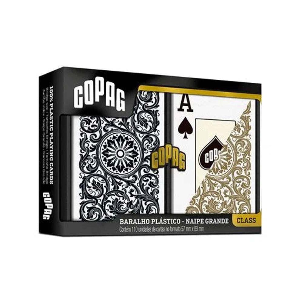 Jogo De Baralho Copag 1001 Duplo Plástico Com 110 Cartas - Baralho