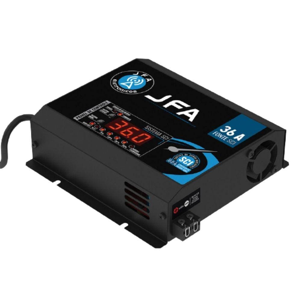 Fonte Carregador de Bateria JFA 36A Bivolt Automatico (7898554806970)