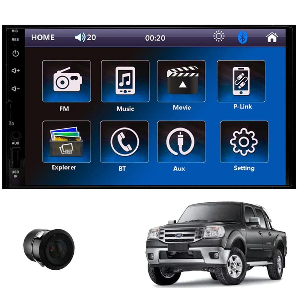 Central Multimidia Ford Ranger 1998 - 2011 - Force One