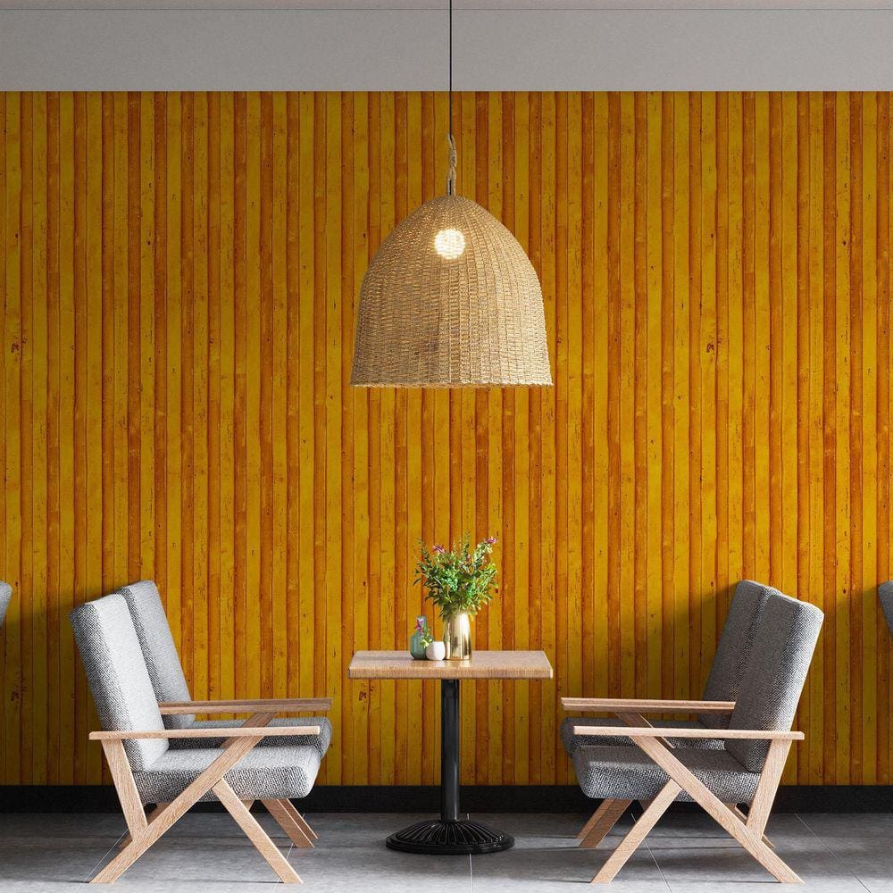 Kit 10 Rolos Papel De Parede Adesivo Contêiner Laranja 3,0M