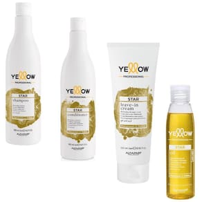 Kit Shampoo Condicionador Leave-In E Óleo 120Ml Yellow Star