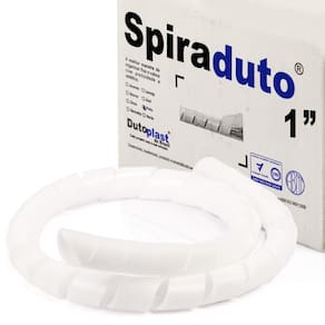 Organizador Fios E Cabos Spiraduto De 1 Branco - 50 Mt