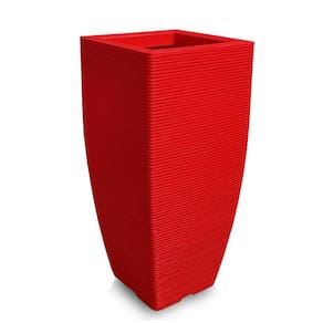 Vaso De Planta Quadrado Grande Polietileno 90X40 Cm Ferrari