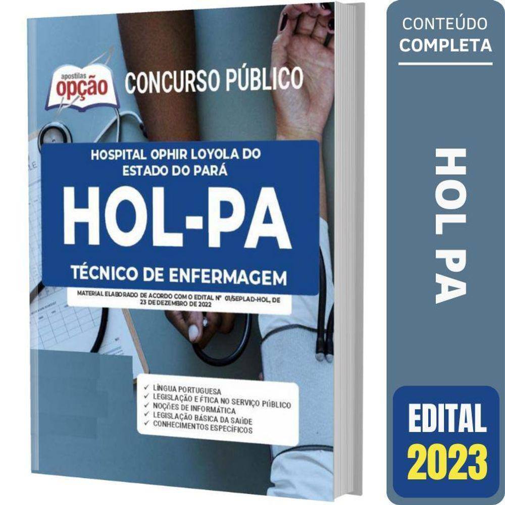 Apostila Concurso Hol Pa - Técnico De Enfermagem