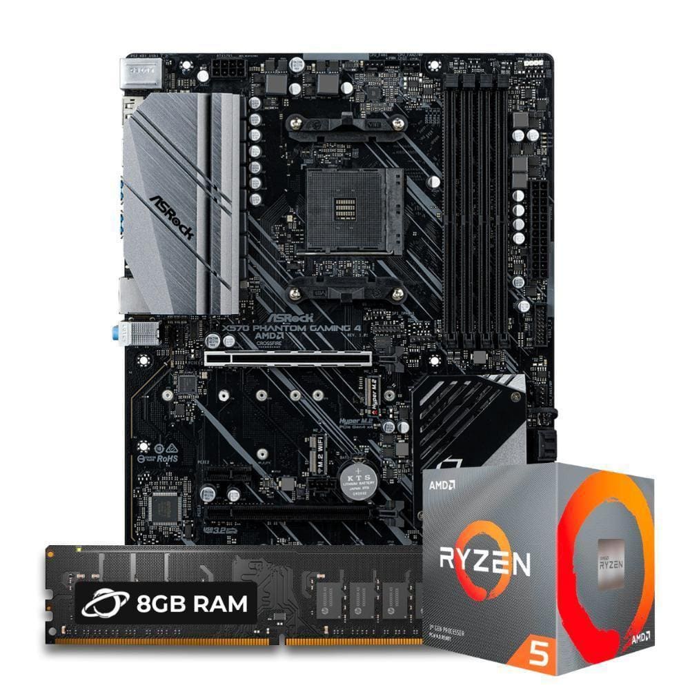 Kit Upgrade Ryzen 5 5600X + Asrock X570 Pg 4 + 8Gb Ddr4