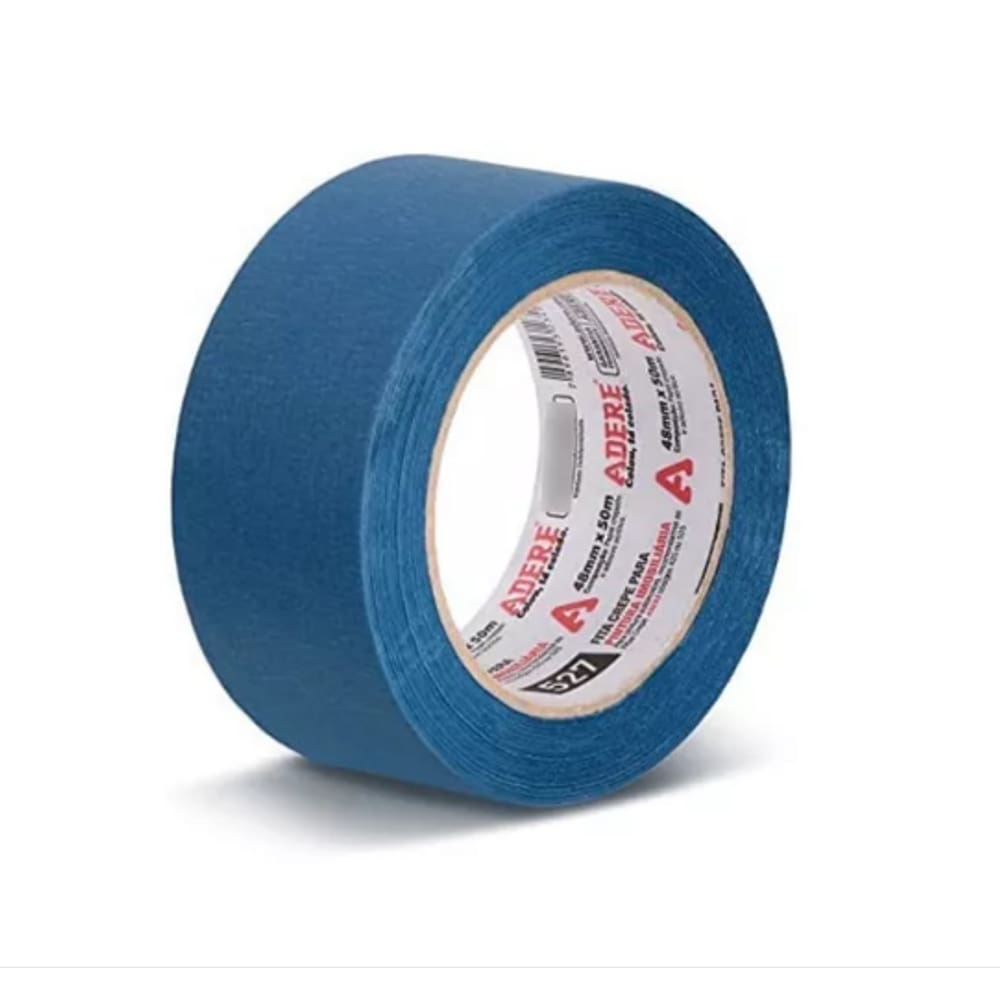Kit 05 Fitas Crepe Azul Pintura Imobiliária 50m 48x50
