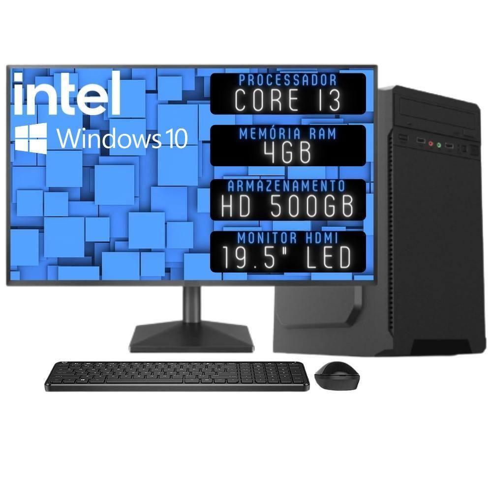 Pc Gamer Hércules Intel I3 Gt 740 4gb 8gb Hd 500gb Wi-fi