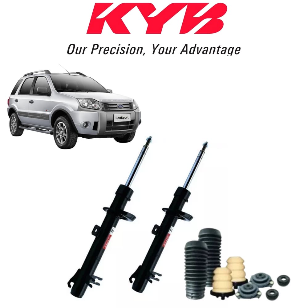 2 Amortecedor Dianteiro Kayaba+Kit Coxim Ford Ecosport 4x2 2009 2010