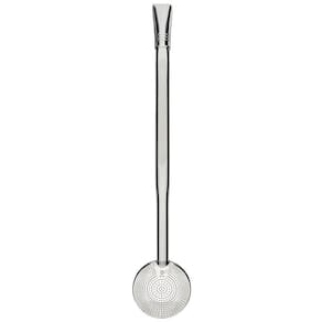 Bomba para Tomar Chimarrão Mil Furos de Mate Inox Bortonaggio 23,5cm Lisa Bojo Removível