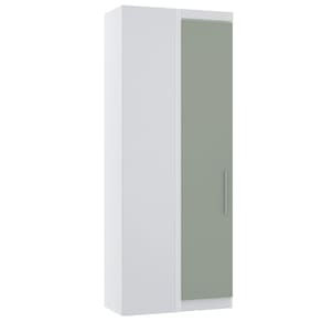 Guarda Roupa de Canto Reto Modulado 90cm 1 Porta Alpes Luciane Móveis