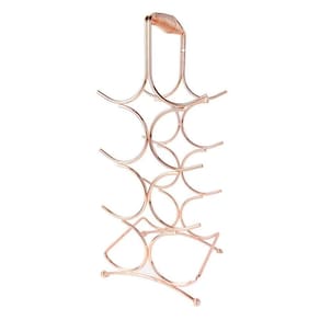 Porta Garrafas De Metal Cobre Para 8 Garrafas