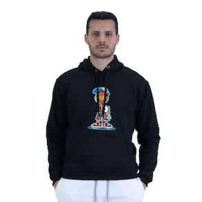 Moletom Masculino Algodao Estampa Jogador Capuz Cordao Ajustavel Bolso Canguru