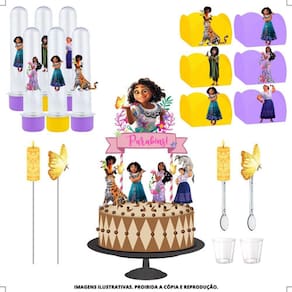 Kit Festa #kf Encanto Forminha Tubete Topper
