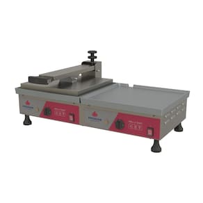 Prensa Chapa Conjugada Profissional Elétrica Alumínio Lanche PRA-45EC 127V - Progás P43289