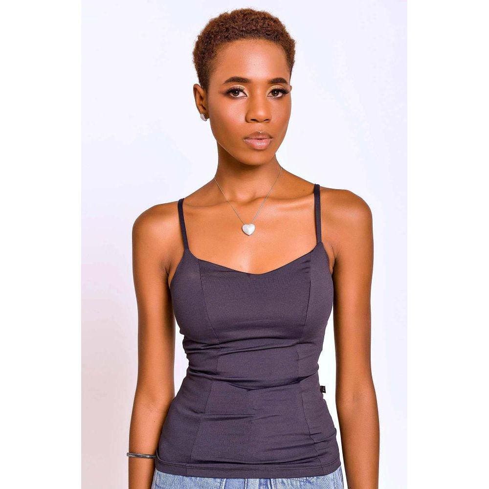 Blusa Alças Fina Em Lycra Maisa