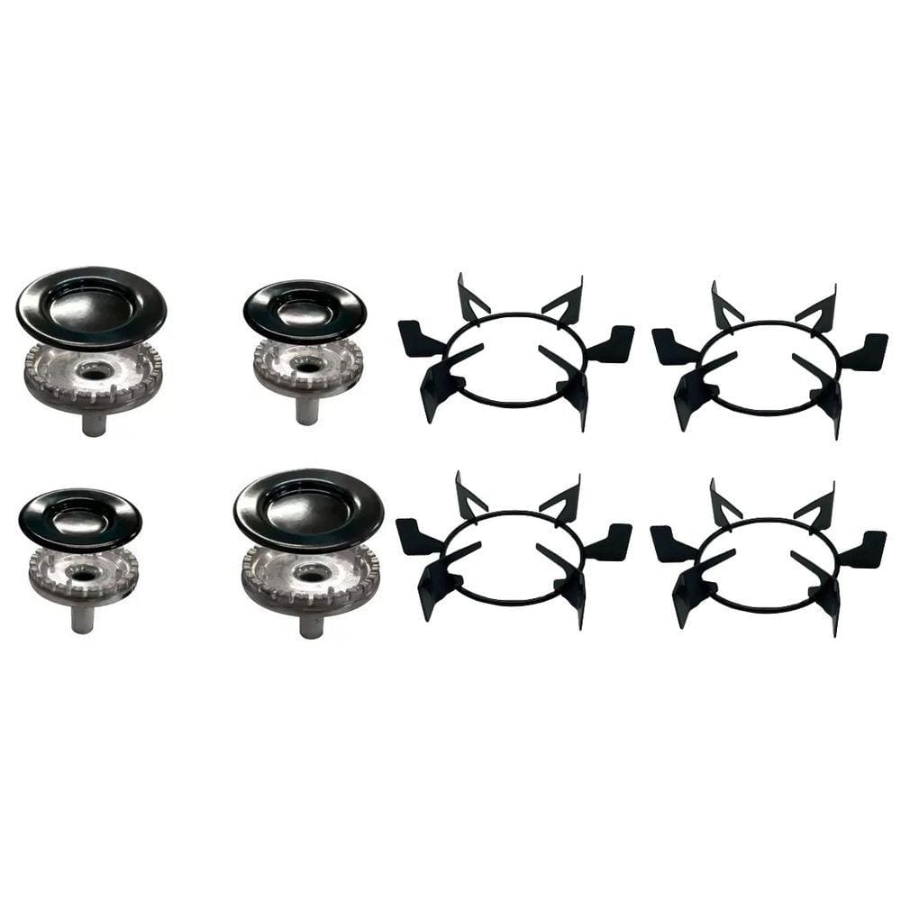 Kit Grelha+queimador Para Fogão 4Q Monaco Top Glass - 4 B