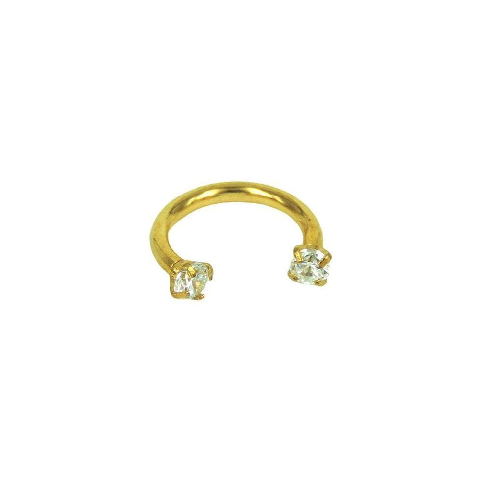 Piercing em Ouro 18k para Septo com zircônias