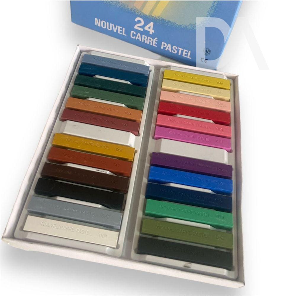 Giz Pastel Seco Sakura Nouvel Carré 24 cores