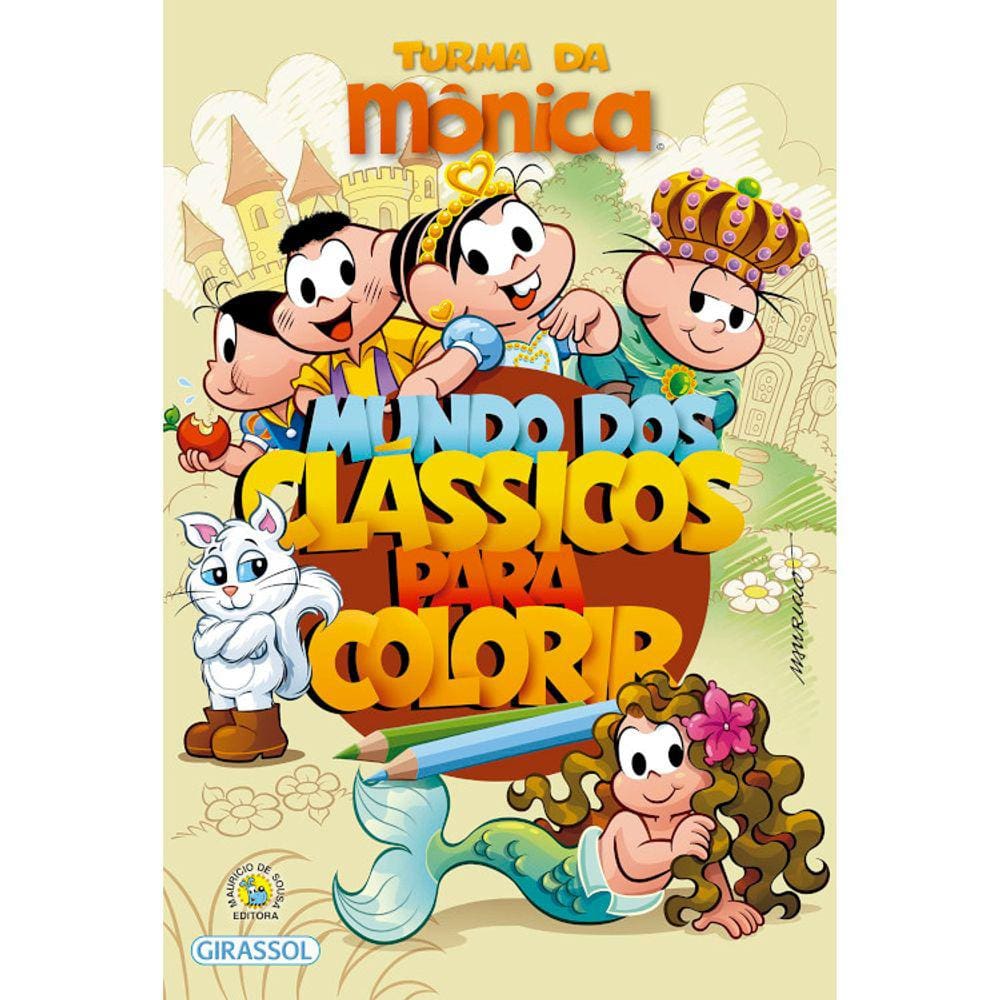 Turma Da Mônica -  Mundo Dos Classicos Para Colorir