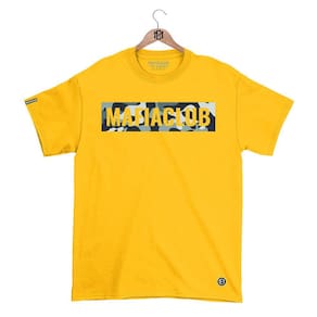 Camiseta Mafia Club Gola Redonda Estampa Camuflada Streetwear fio 30.1 Penteado