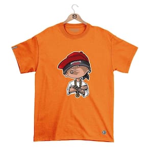 Camiseta Mafiaclub Gola Redonda Estampa CARA MC 2 Streetwear fio 30.1 Penteado