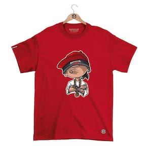 Camiseta Mafiaclub Gola Redonda Estampa CARA MC 2 Streetwear fio 30.1 Penteado