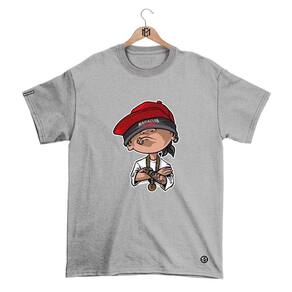 Camiseta Mafiaclub Gola Redonda Estampa CARA MC 2 Streetwear fio 30.1 Penteado