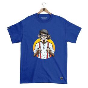 Camiseta Mafiaclub Gola Redonda Estampa MONKEY ll Streetwear fio 30.1 Penteado