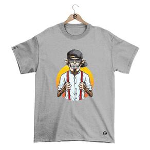 Camiseta Mafiaclub Gola Redonda Estampa MONKEY ll Streetwear fio 30.1 Penteado
